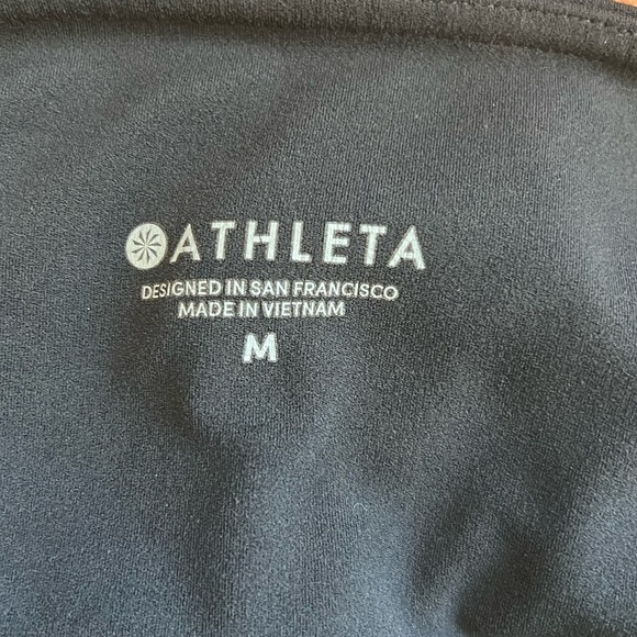 Athleta Chaturanga High Rise 7/8 Length Leggings Tights Black Compression Meduim - Picture 8 of 11